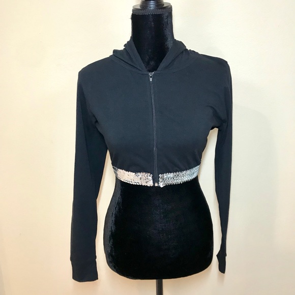 SEQUIN CROP JACKET - Picture 1 of 5